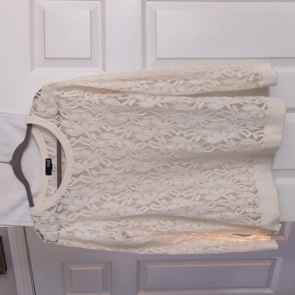 A. N. A. Lace top